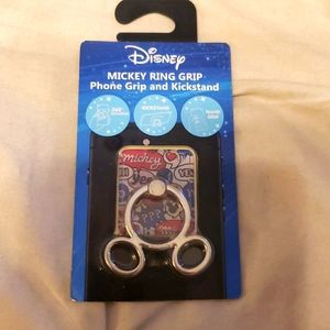 Phone ring grip and kickstand